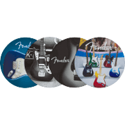 Fender Guitars Leather Coasters, Set of 4