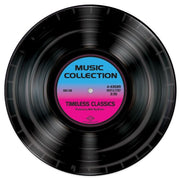 Colorful Rock & Roll Record Paper Plates