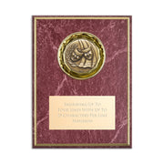 Rose Colored Recognition Plaque