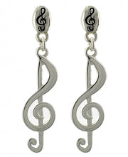 Treble Clef Clip-On Earrings