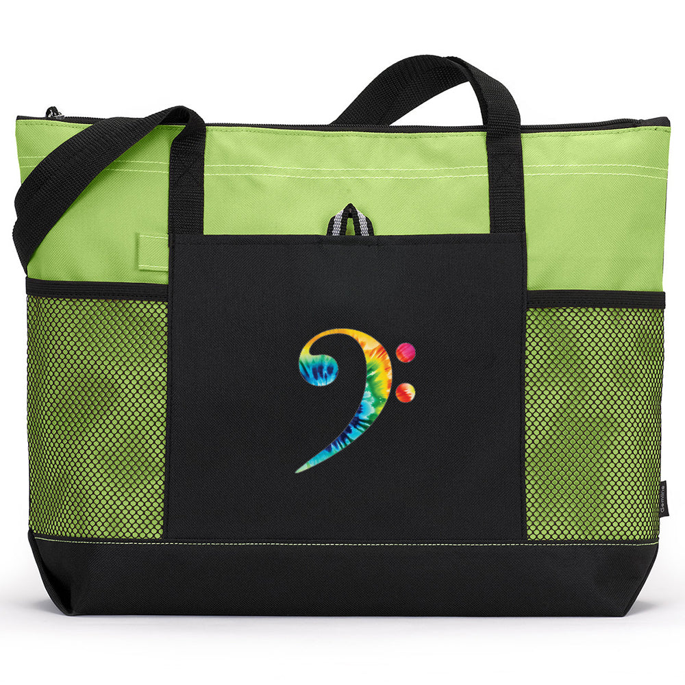Tie Dye Music Expressions Colorful Carry All Totes