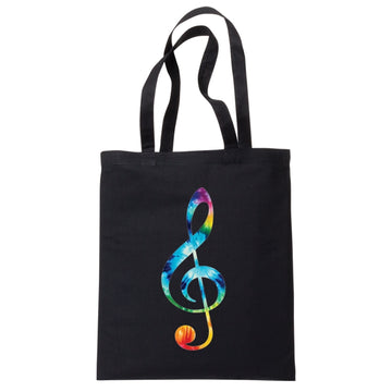 Tie Dye Music Expressions Tote Bag