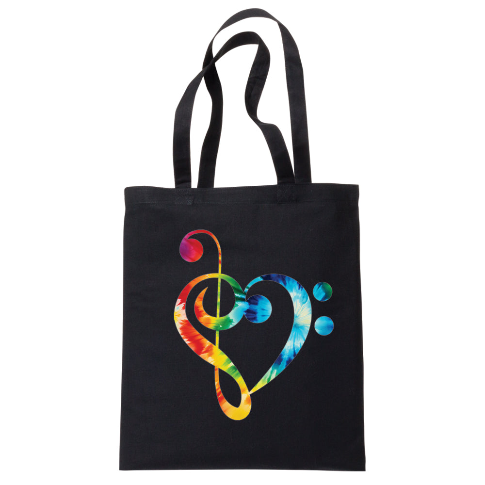 Tie Dye Music Expressions Tote Bag