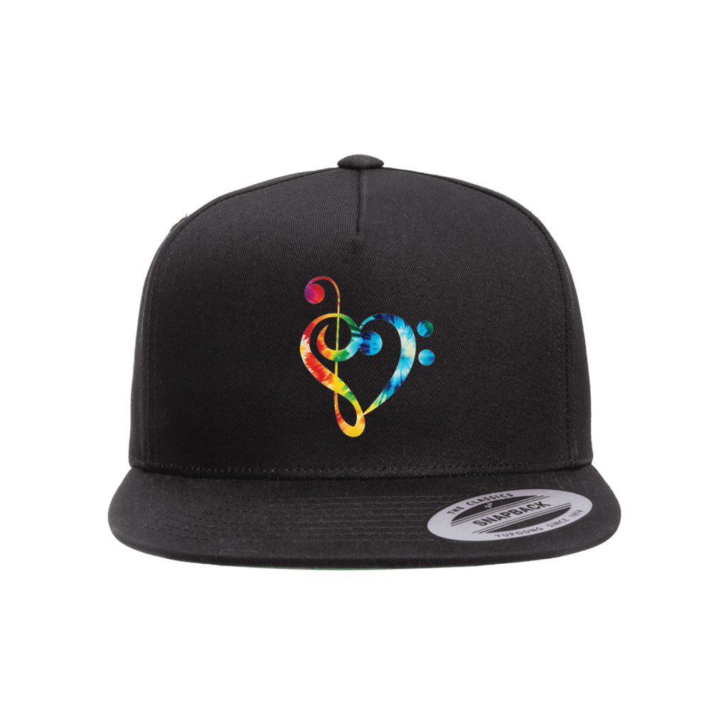 Tie Dye Music Expressions Snapback Cap