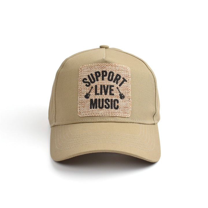 Support Live Music Structured Ball Cap