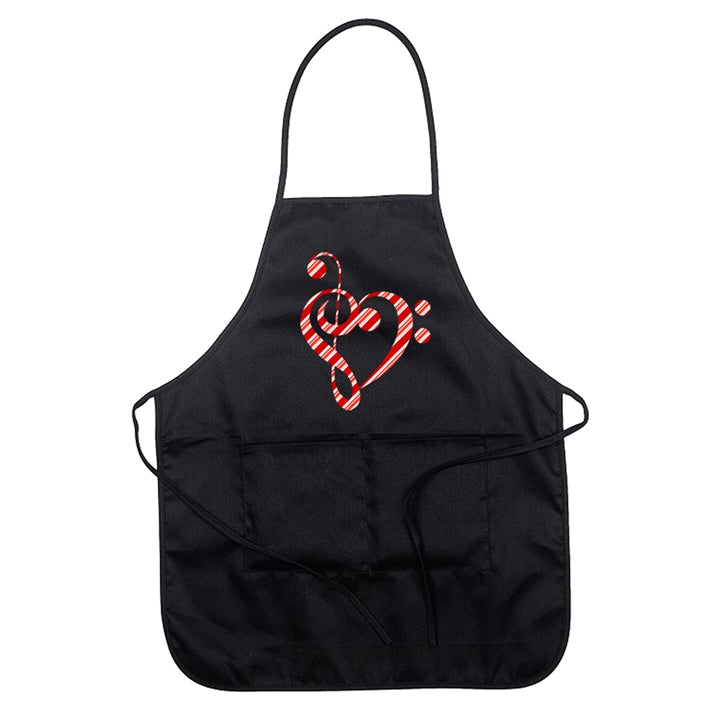 Candy Cane Clef Chef's Apron
