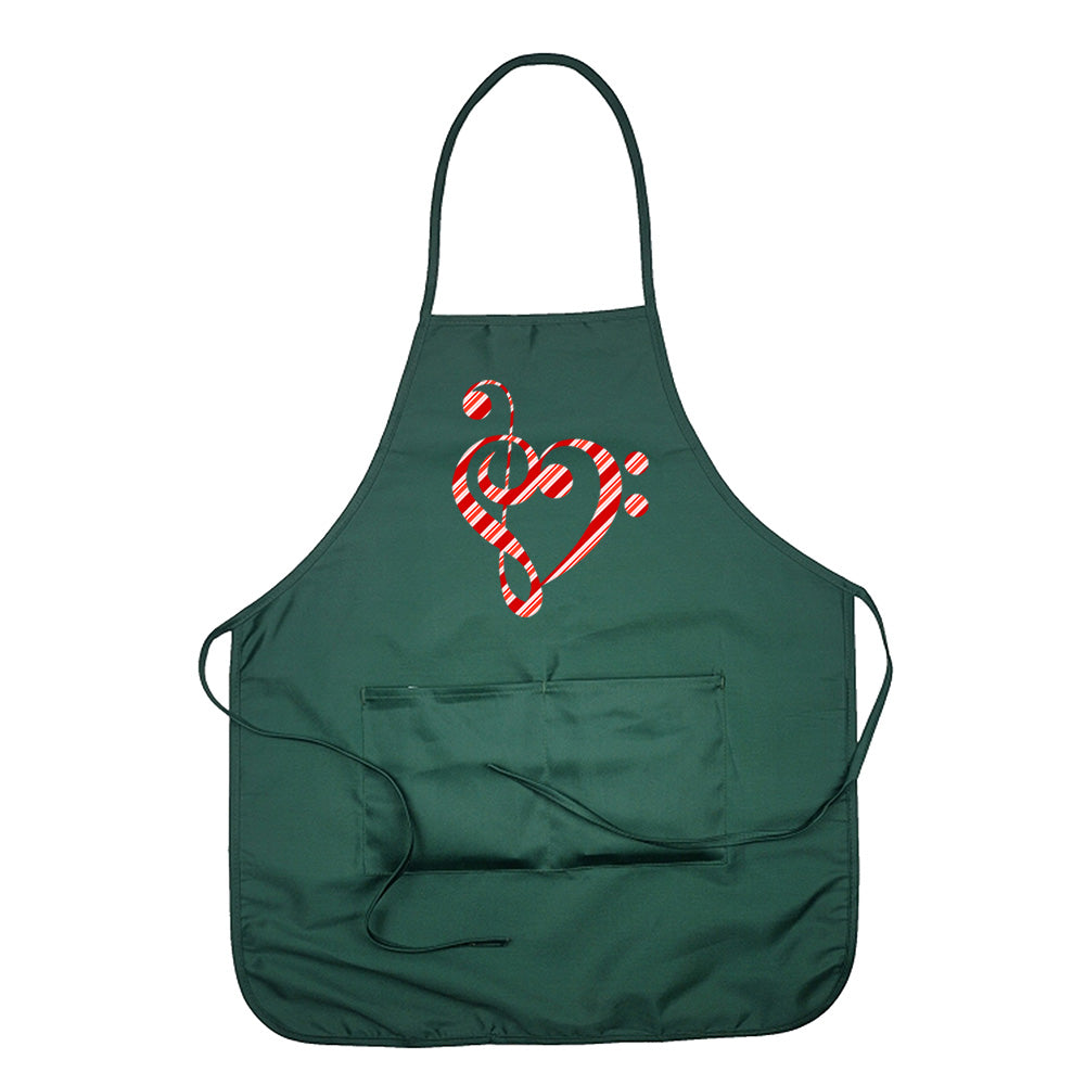 Candy Cane Clef Chef's Apron