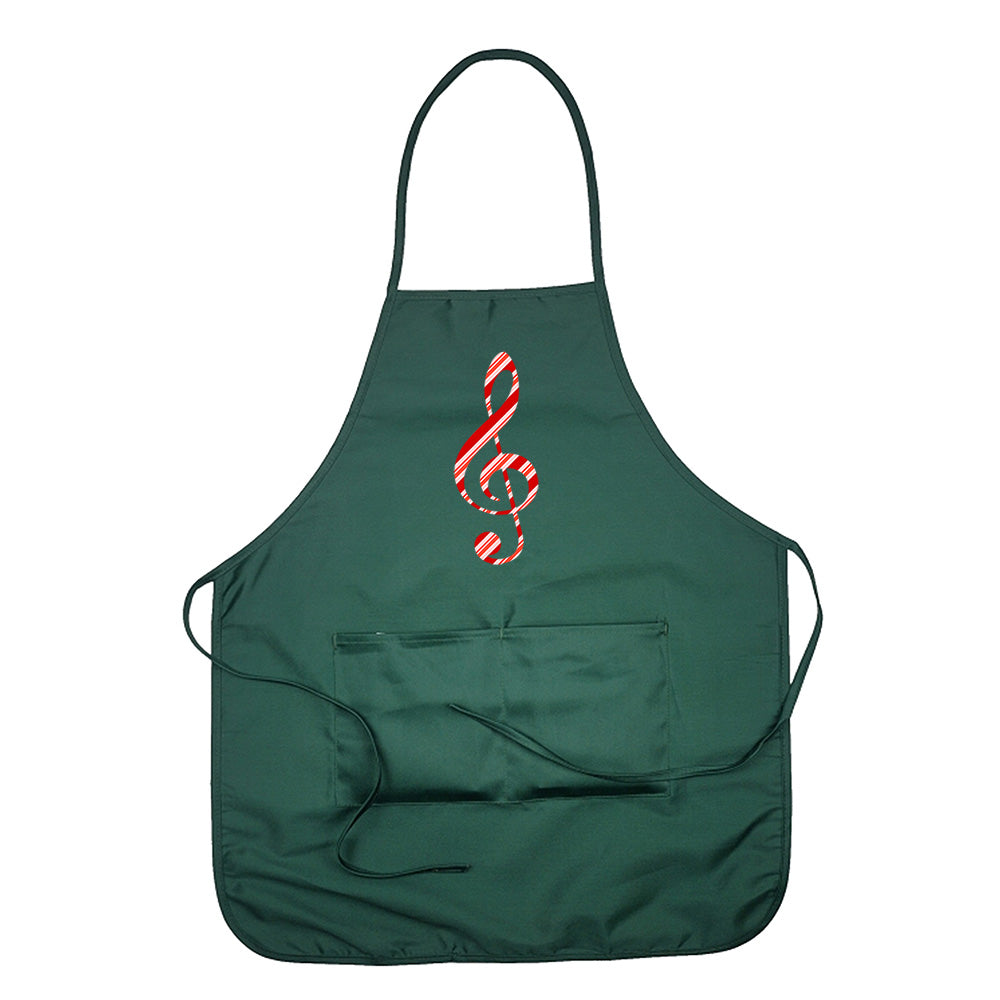 Candy Cane Clef Chef's Apron