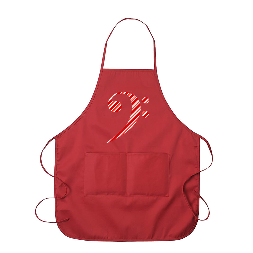 Candy Cane Clef Chef's Apron