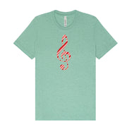 Candy Cane Treble Clef T-Shirt