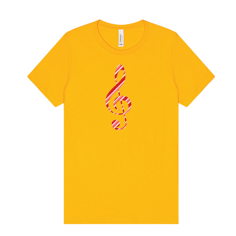 Candy Cane Treble Clef T-Shirt