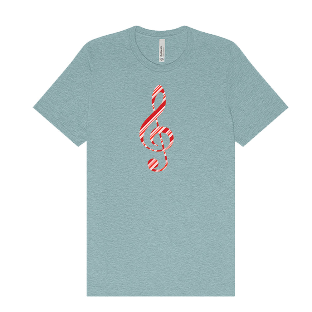Candy Cane Treble Clef T-Shirt
