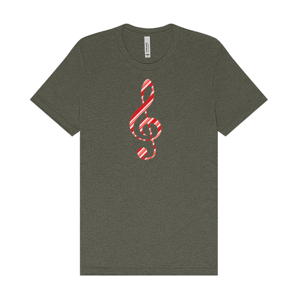 Candy Cane Treble Clef T-Shirt