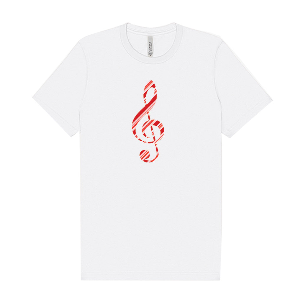 Candy Cane Treble Clef T-Shirt