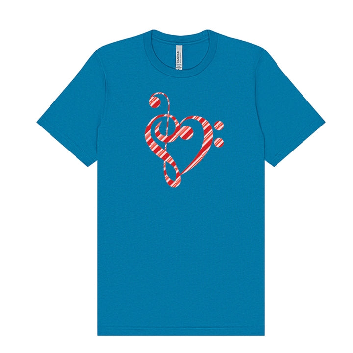 Candy Cane Heart of Clefs T-Shirt