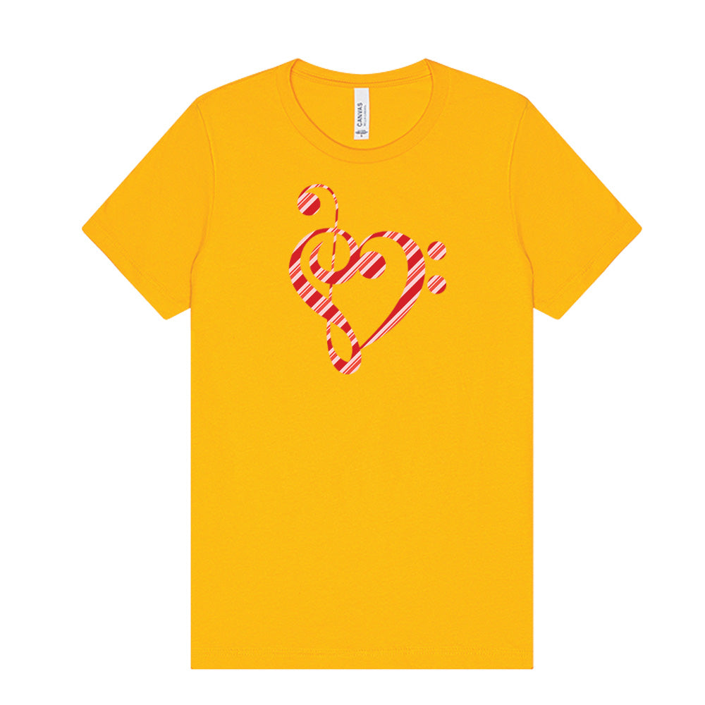 Candy Cane Heart of Clefs T-Shirt