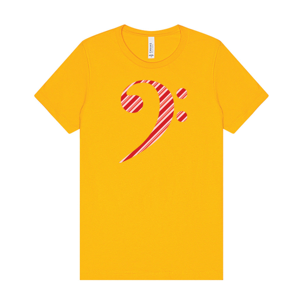 Candy Cane Bass Clef T-Shirt