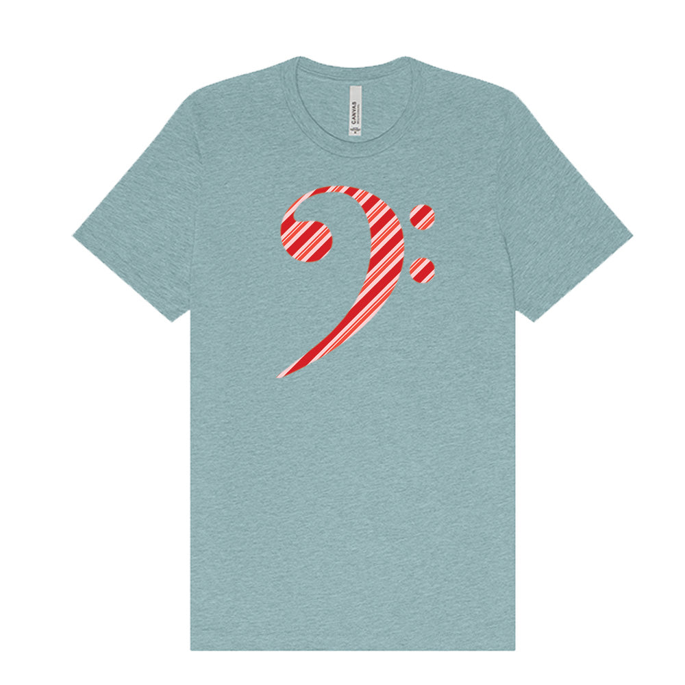 Candy Cane Bass Clef T-Shirt
