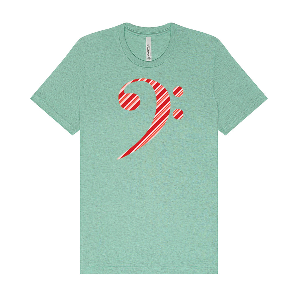 Candy Cane Bass Clef T-Shirt