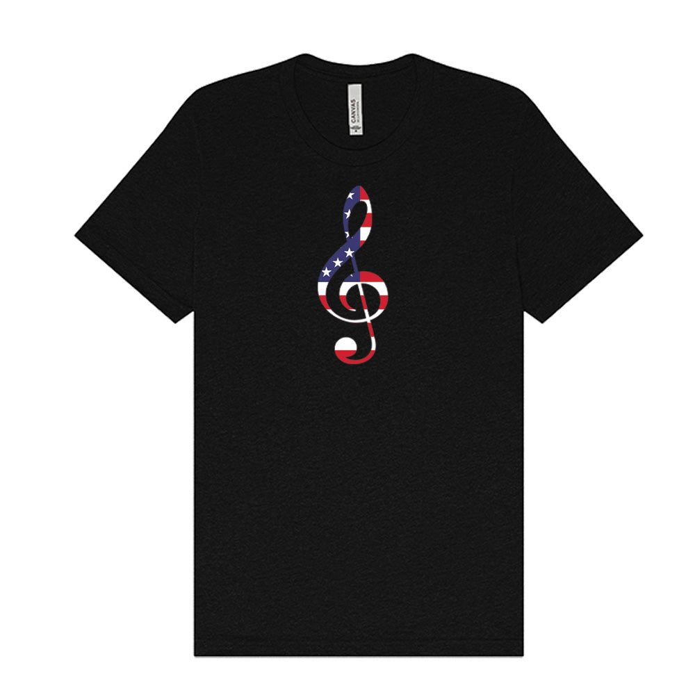 Patriotic Treble Clef T-Shirt