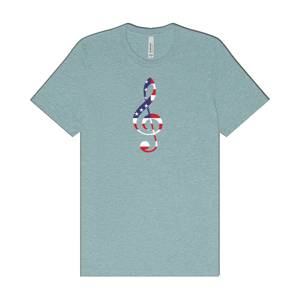 Patriotic Treble Clef T-Shirt