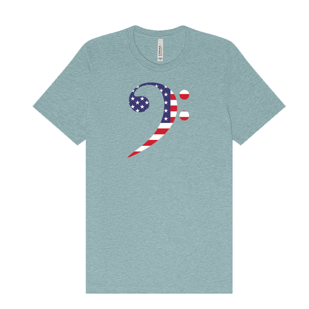 Patriotic Bass Clef T-Shirt