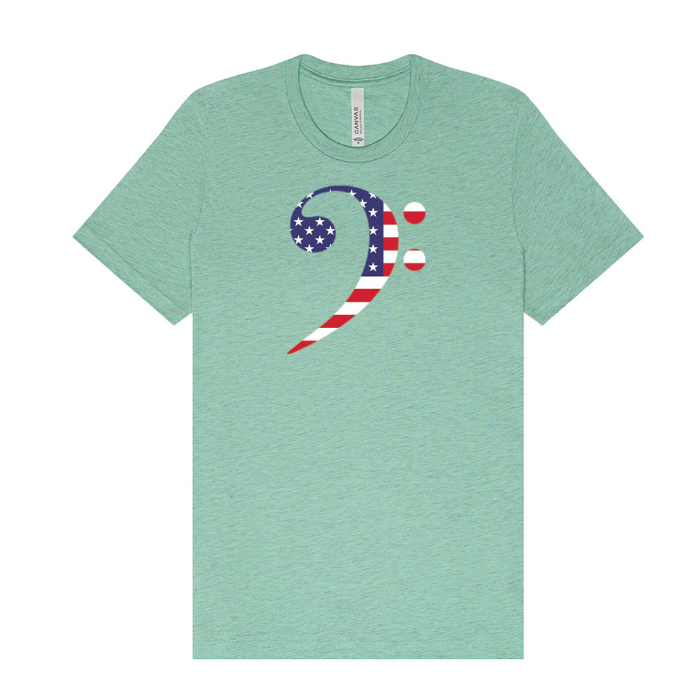 Patriotic Bass Clef T-Shirt