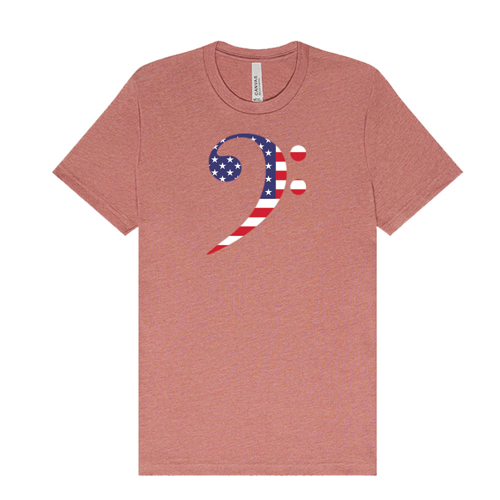 Patriotic Bass Clef T-Shirt