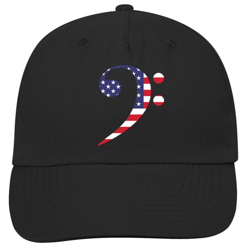 Patriotic American Flag Clef Classic Ball Cap