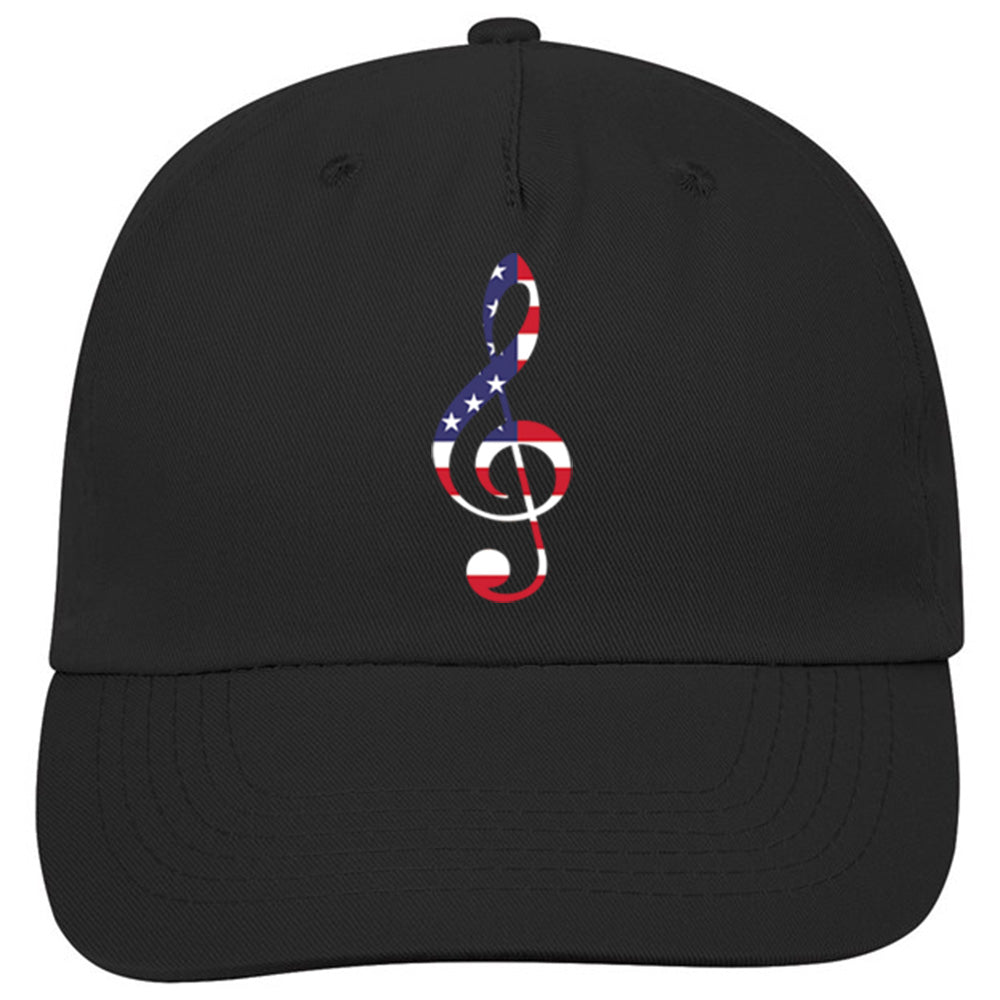 Patriotic American Flag Clef Classic Ball Cap