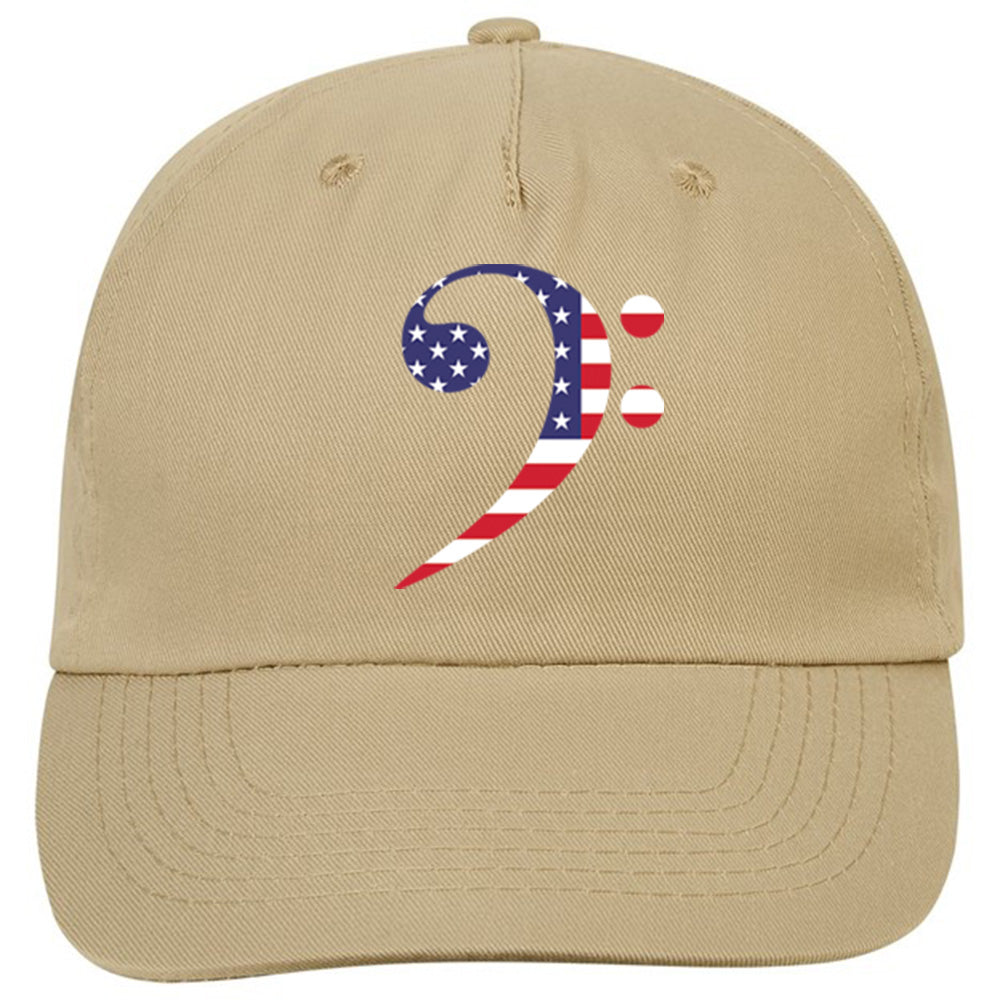 Patriotic American Flag Clef Classic Ball Cap