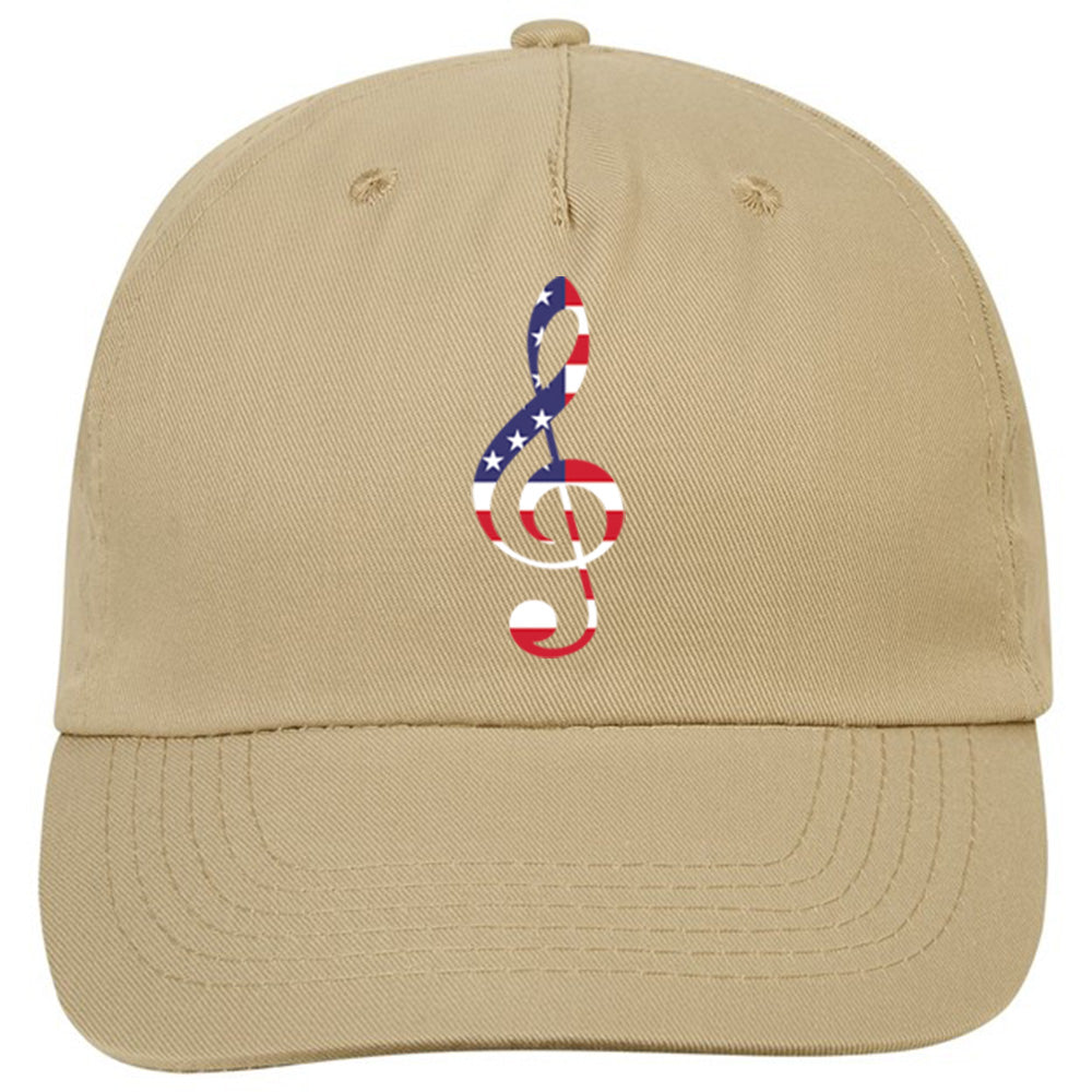 Patriotic American Flag Clef Classic Ball Cap