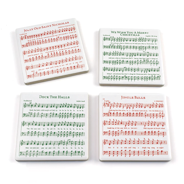 Christmas Carol Coasters Set
