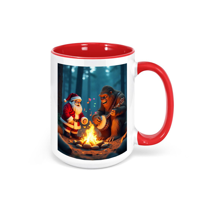Santa and Big Foot Mug