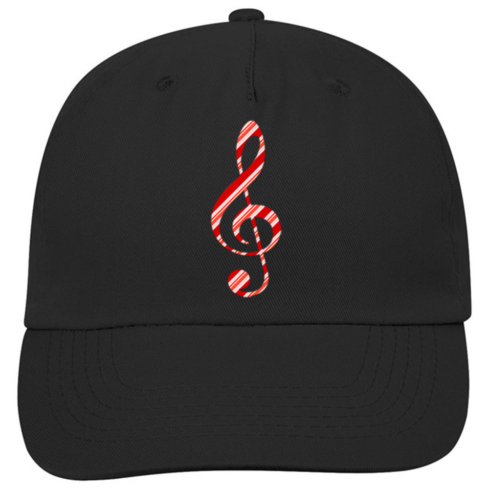 Candy Cane Clef Classic Ball Cap