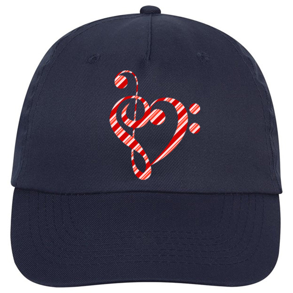 Candy Cane Clef Classic Ball Cap