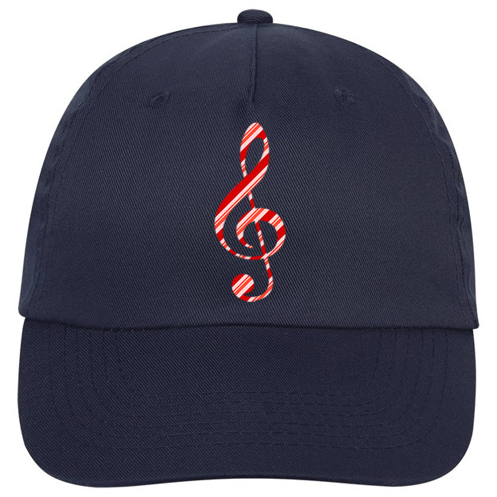 Candy Cane Clef Classic Ball Cap