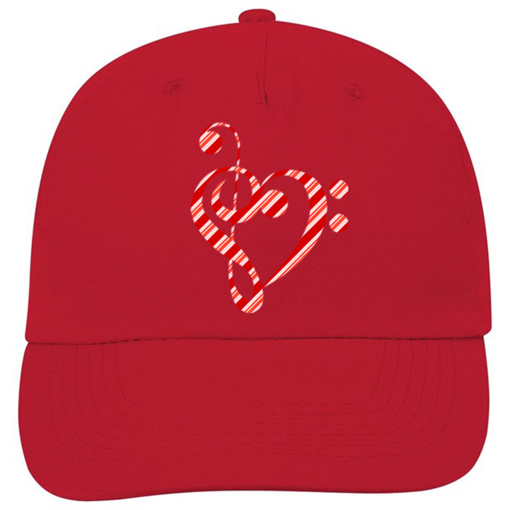 Candy Cane Clef Classic Ball Cap