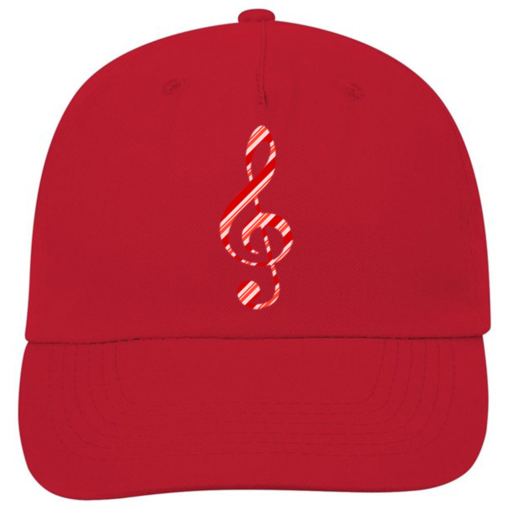 Candy Cane Clef Classic Ball Cap