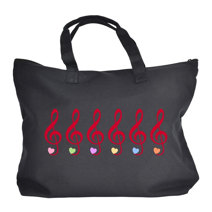 Candy Hearts Book Tote