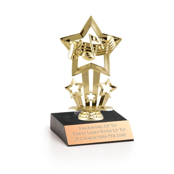 Golden Star Studded Performance Trophy