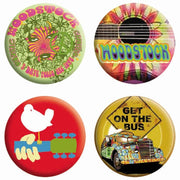 Woodstock Buttons, Set of 4