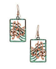 Music To My Earrings Copper Patina