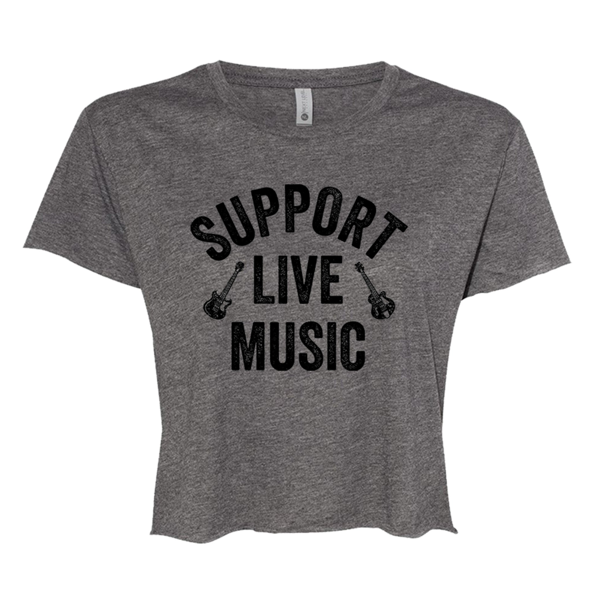Support Live Music Crop Top