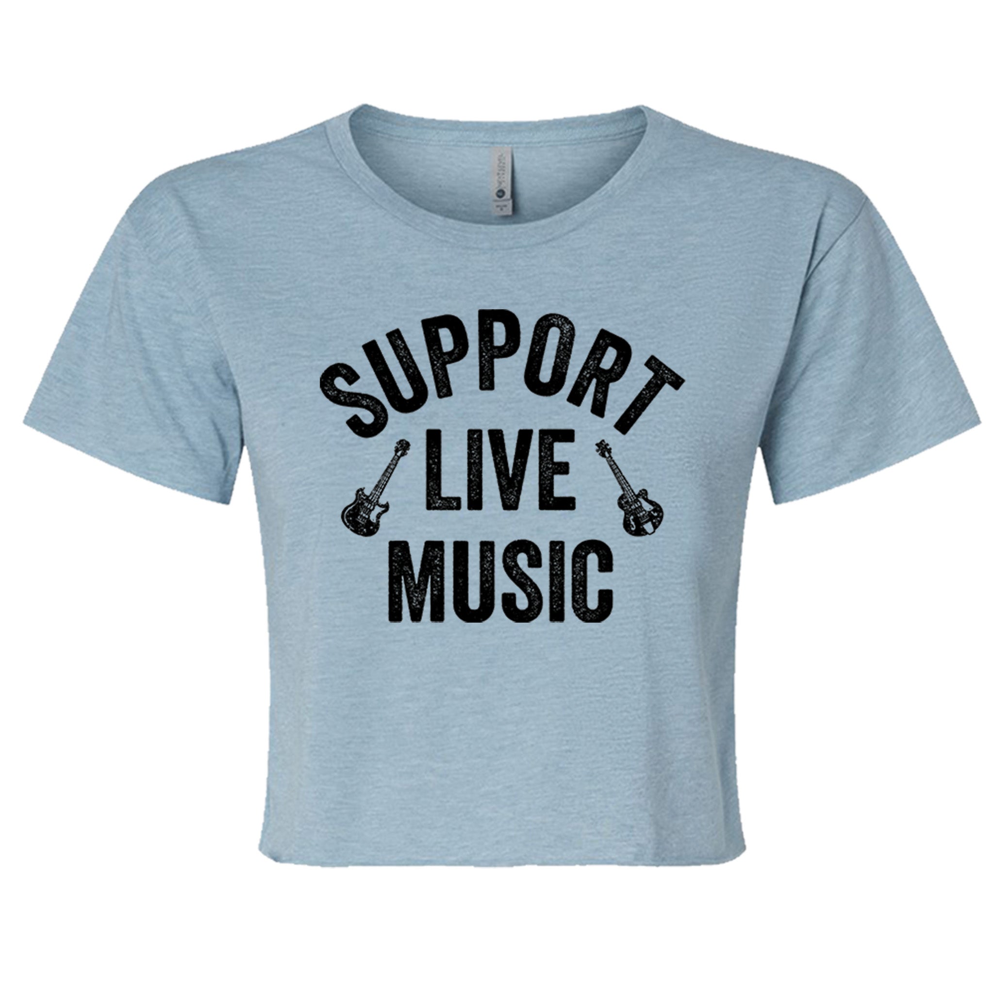 Support Live Music Crop Top