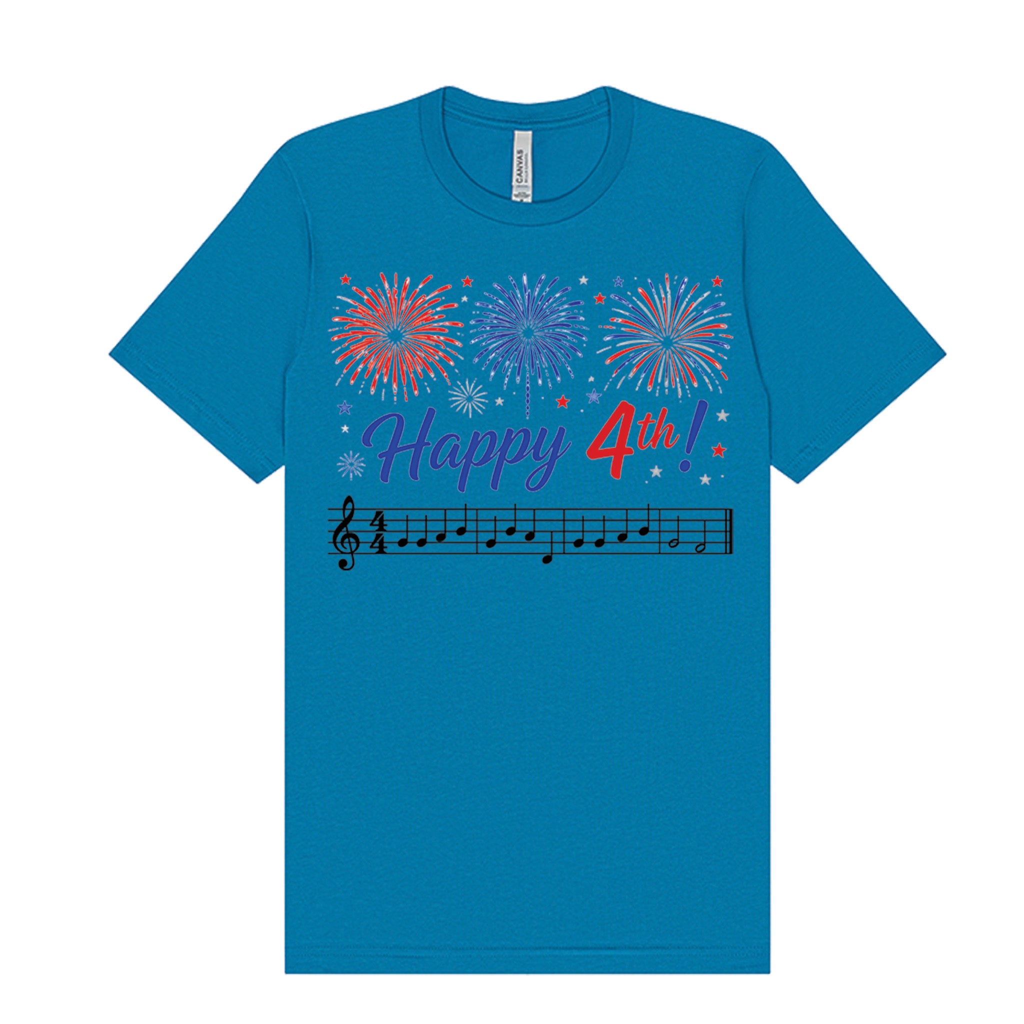 Happy 4th Musical Fireworks T-Shirt