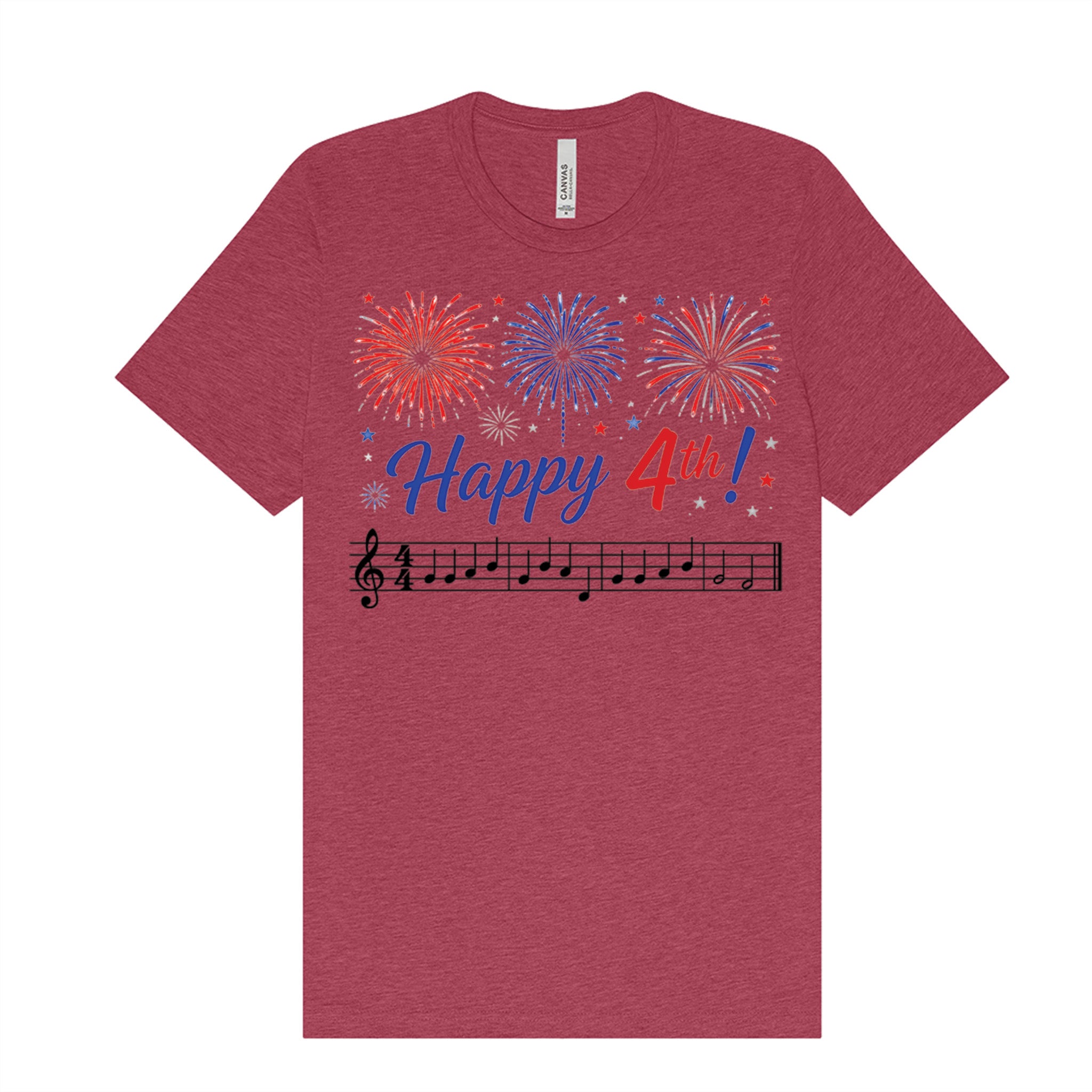 Happy 4th Musical Fireworks T-Shirt