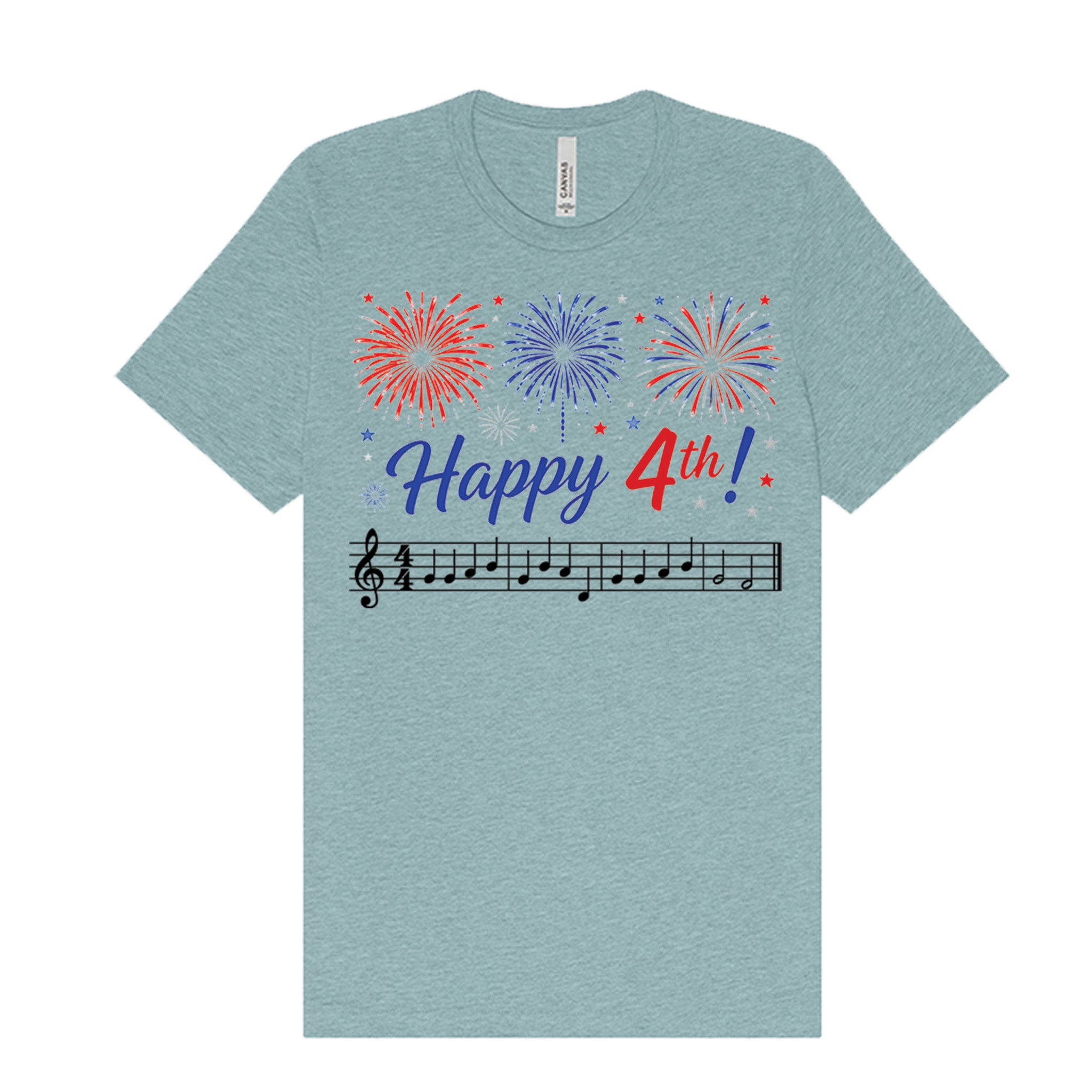 Happy 4th Musical Fireworks T-Shirt