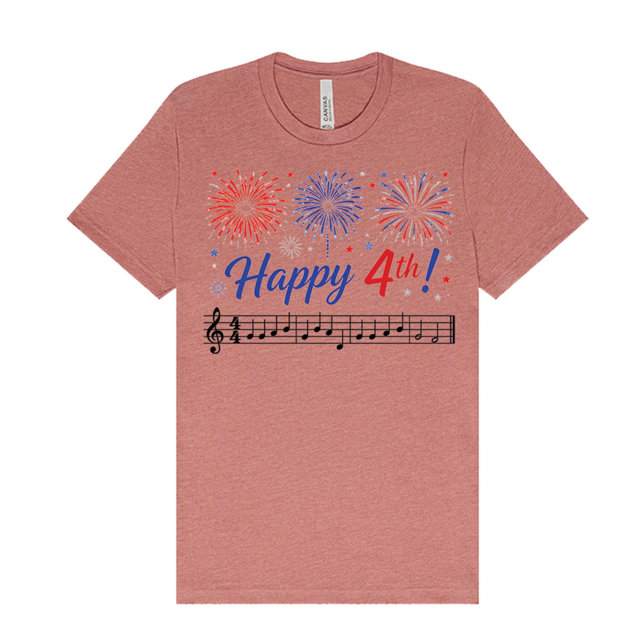 Happy 4th Musical Fireworks T-Shirt
