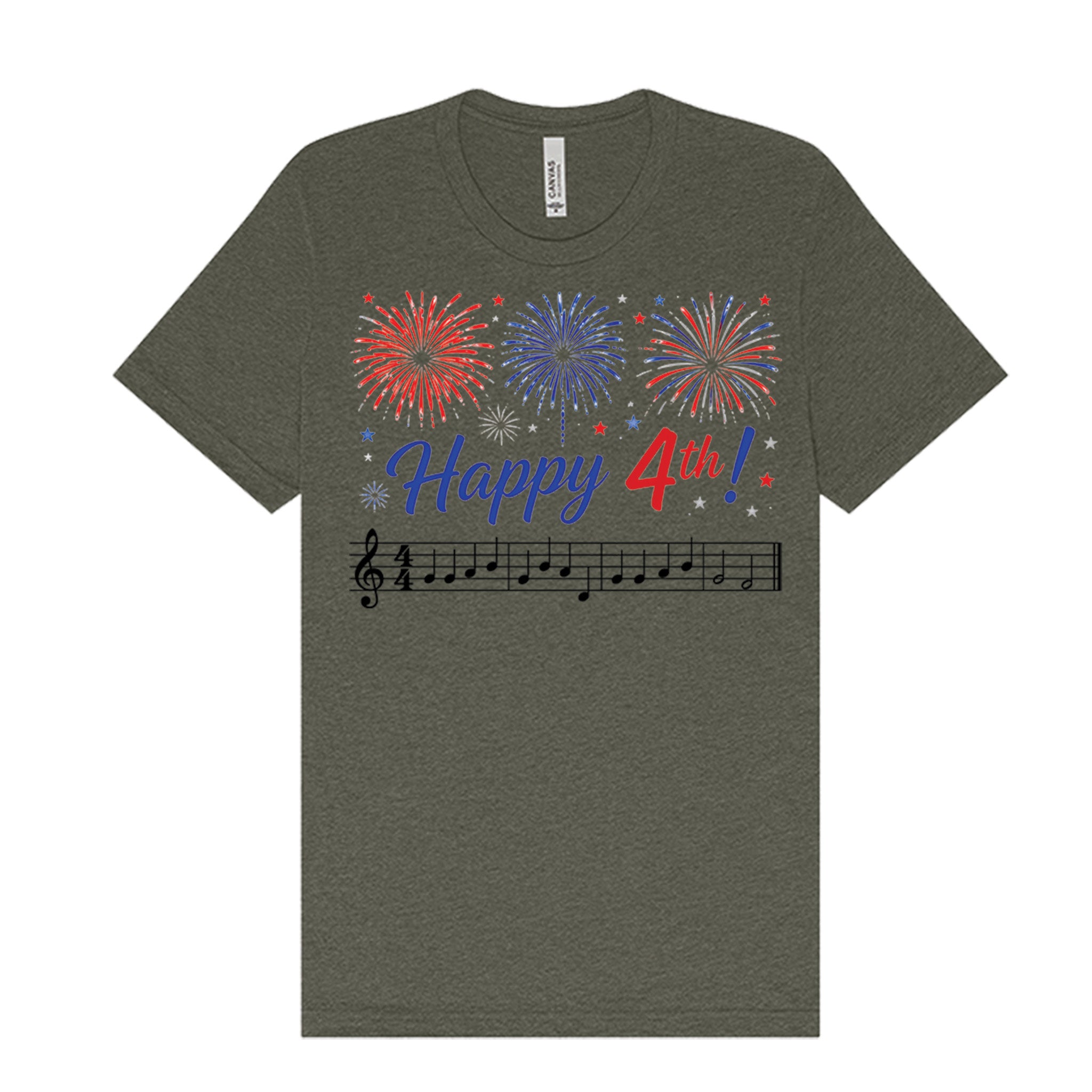 Happy 4th Musical Fireworks T-Shirt